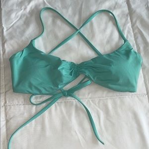 Teal bikini top